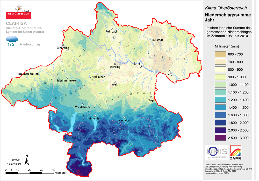 Land Oberösterreich - Klima in Oberösterreich